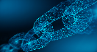 Image of a digital chain link